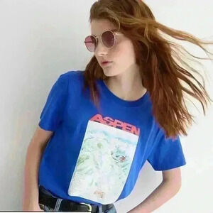 J. Crew Aspen Broken in Jersey Tee Shirt in Regal Blue (S)